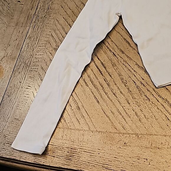 White long sleeve crop top size 7/8 girls 100% cotton - Picture 8 of 10